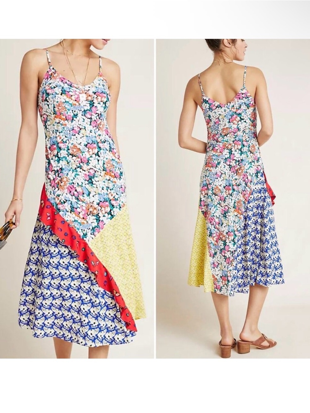 Anthropology 52 Conversations Patchwork Dress (XSP)